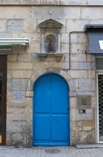 Logis principal, façade antérieure : détail du portail d'entrée. © Région Bourgogne-Franche-Comté, Inventaire du Patrimoine