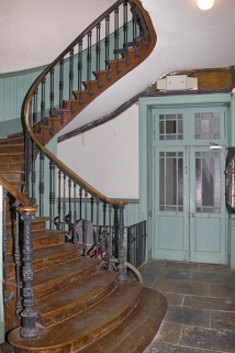 Intérieur : vue d'ensemble de l'escalier. © Région Bourgogne-Franche-Comté, Inventaire du Patrimoine