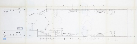 [Projet de Gonez dans le cadre du 1 % artistique : élévations], 1987. © Région Bourgogne-Franche-Comté, Inventaire du patrimoine