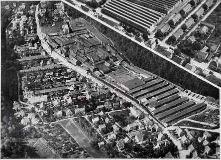 L'usine de Terre-Blanche (Doubs) [vue aérienne depuis le sud-ouest]. © Région Bourgogne-Franche-Comté, Inventaire du patrimoine