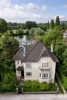 Vue plongeante sur le logement patronal. © Région Bourgogne-Franche-Comté, Inventaire du patrimoine