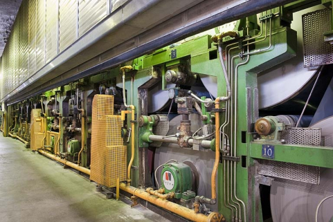 Machine à papier. Vue d'ensemble de la partie séchage. © Région Bourgogne-Franche-Comté, Inventaire du patrimoine