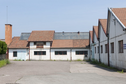 Façade et pignons d'ateliers de fabrication. © Région Bourgogne-Franche-Comté, Inventaire du patrimoine