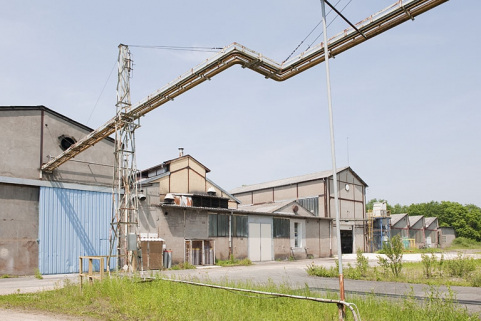 Pignons des bâtiments industriels depuis le sud. © Région Bourgogne-Franche-Comté, Inventaire du patrimoine