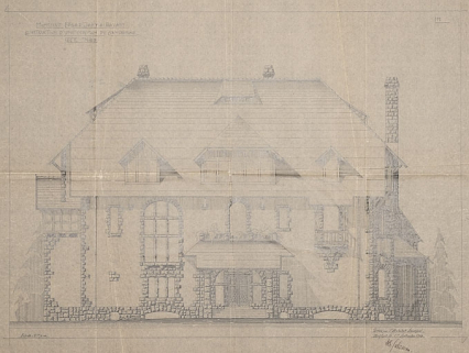 Monsieur Edgar Japy à Bavans. Construction d'une maison de campagne. Face nord. © Région Bourgogne-Franche-Comté, Inventaire du patrimoine