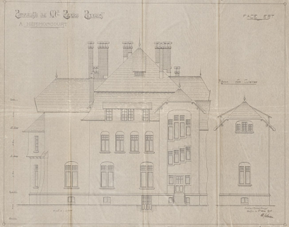 Propriété de M. Pierre Peugeot à Hérimoncourt. Face est. © Région Bourgogne-Franche-Comté, Inventaire du patrimoine