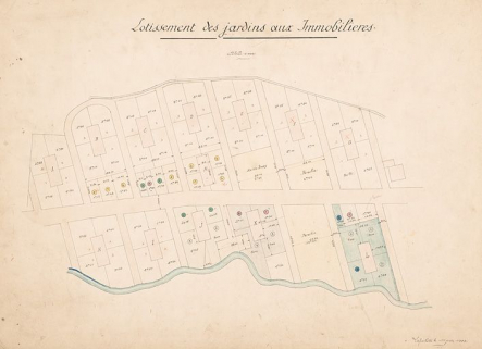 Lotissement des Jardins aux immobilières. © Région Bourgogne-Franche-Comté, Inventaire du patrimoine
