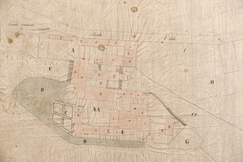 Plan de l'usine de la Roche et ses dépendances [détail]. © Région Bourgogne-Franche-Comté, Inventaire du patrimoine