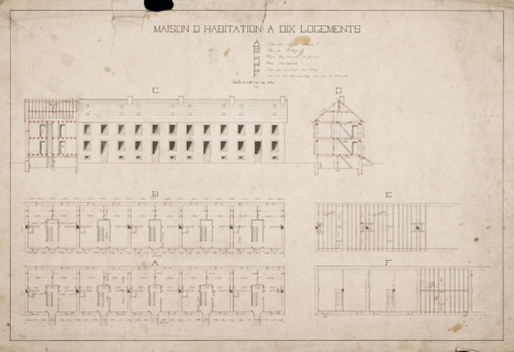 Maison d'habitation à 10 logements. © Région Bourgogne-Franche-Comté, Inventaire du patrimoine