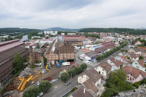 Vue plongeante sur la partie nord. © Région Bourgogne-Franche-Comté, Inventaire du patrimoine