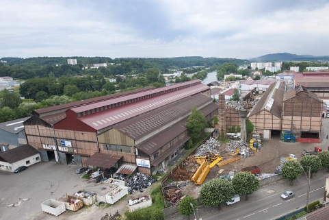 Vue plongeante sur la partie sud. © Région Bourgogne-Franche-Comté, Inventaire du patrimoine