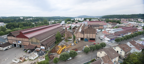 Vue plongeante panoramique depuis l'est. © Région Bourgogne-Franche-Comté, Inventaire du patrimoine