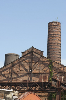 Pignon est d'un atelier de laminage. © Région Bourgogne-Franche-Comté, Inventaire du patrimoine