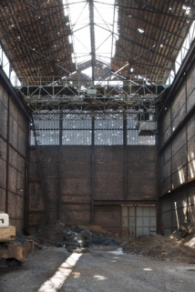Bâtiment du gazogène. Vue intérieure depuis l'est. © Région Bourgogne-Franche-Comté, Inventaire du patrimoine