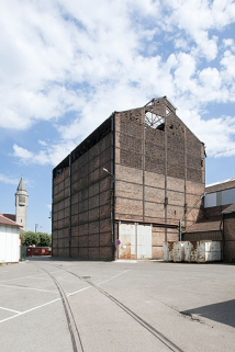 Bâtiment du gazogène. Vue depuis le nord-ouest. © Région Bourgogne-Franche-Comté, Inventaire du patrimoine