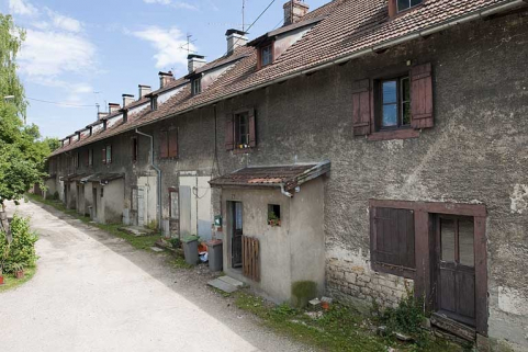 Cité ouvrière dite "du Magasin". Façade nord. © Région Bourgogne-Franche-Comté, Inventaire du patrimoine
