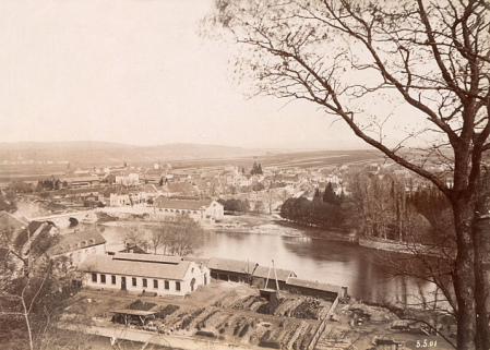 Vue d'ensemble de l'usine des Boillots depuis l'ouest. © Région Bourgogne-Franche-Comté, Inventaire du patrimoine