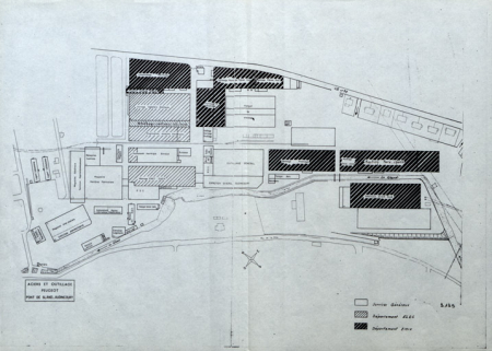 [Plan-masse de l'usine de Pont de Gland]. © Région Bourgogne-Franche-Comté, Inventaire du patrimoine
