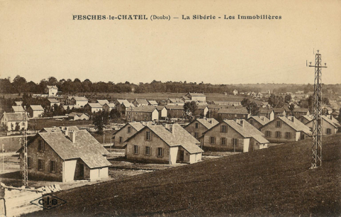 Fesches-le-Châtel (Doubs) - La Sibérie - Les Immobilières. Carte postale, CLB éd., s.d. [vers 1925]. © Région Bourgogne-Franche-Comté, Inventaire du patrimoine