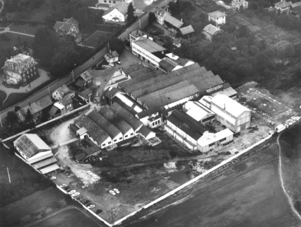 Vue aérienne de l'usine depuis le sud-est. © Région Bourgogne-Franche-Comté, Inventaire du patrimoine