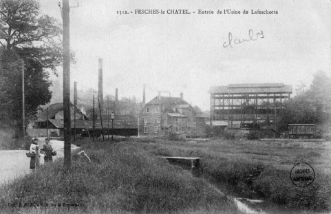Fesches-le-Châtel. - Entrée de l'usine de Lafeschotte. © Région Bourgogne-Franche-Comté, Inventaire du patrimoine
