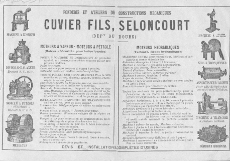 Fonderie et ateliers de constructions mécaniques Cuvier Fils, Seloncourt. © Région Bourgogne-Franche-Comté, Inventaire du patrimoine Fonderie et ateliers de constructions mécaniques Cuvier Fils, Seloncourt. © Région Bourgogne-Franche-Comté, Inventaire du patrimoine