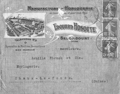 Manufacture d'horlogerie Edouard Hosotte. © Région Bourgogne-Franche-Comté, Inventaire du patrimoine Manufacture d'horlogerie Edouard Hosotte. © Région Bourgogne-Franche-Comté, Inventaire du patrimoine