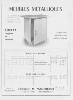 Meubles métalliques. Ets M. Vautherot. © Région Bourgogne-Franche-Comté, Inventaire du patrimoine