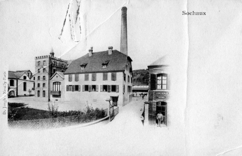 Sochaux. Entrée de la brasserie. © Région Bourgogne-Franche-Comté, Inventaire du patrimoine