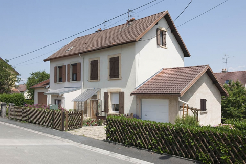 Maison jumelée rue André Protet. © Région Bourgogne-Franche-Comté, Inventaire du patrimoine