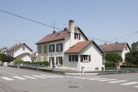 Maisons jumelées rue Néri. © Région Bourgogne-Franche-Comté, Inventaire du patrimoine