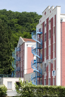 Immeubles de dortoirs. Pignons ouest. © Région Bourgogne-Franche-Comté, Inventaire du patrimoine