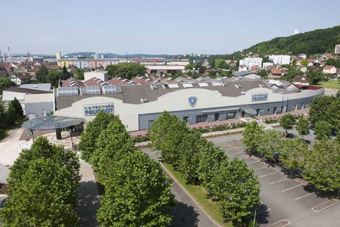 Vue plongeante sur le bâtiment du musée. © Région Bourgogne-Franche-Comté, Inventaire du patrimoine
