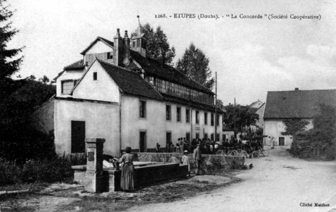 Etupes (Doubs). La " Concorde " (société coopérative). © Région Bourgogne-Franche-Comté, Inventaire du patrimoine