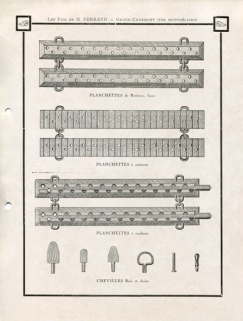Planchettes et chevilles. © Région Bourgogne-Franche-Comté, Inventaire du patrimoine