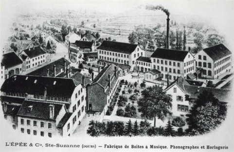 L'Epée et Cie, Sainte-Suzanne (Doubs) - Fabrique de boîtes à musique, phonographes et horlogerie. © Région Bourgogne-Franche-Comté, Inventaire du patrimoine
