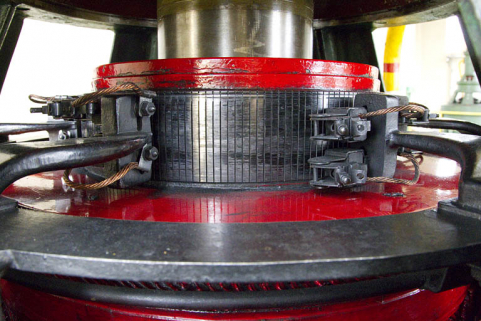 Partie supérieure de l'alternateur. Excitatrice. © Région Bourgogne-Franche-Comté, Inventaire du patrimoine