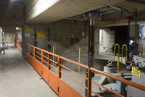 Etage inférieur de la salle des machines. © Région Bourgogne-Franche-Comté, Inventaire du patrimoine
