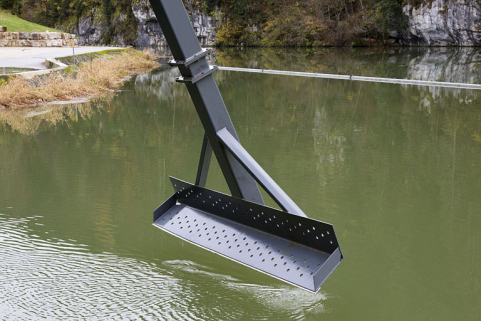 Prise d'eau : extrémité du bras du dégrilleur. © Région Bourgogne-Franche-Comté, Inventaire du patrimoine Prise d'eau : extrémité du bras du dégrilleur. © Région Bourgogne-Franche-Comté, Inventaire du patrimoine