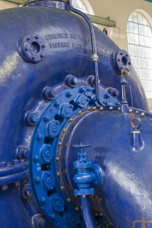 Groupe n° 1 : bâche de la turbine, avec inscription. © Région Bourgogne-Franche-Comté, Inventaire du patrimoine