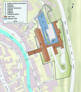 Plan-masse et de situation. © Région Bourgogne-Franche-Comté, Inventaire du patrimoine Plan-masse et de situation. © Région Bourgogne-Franche-Comté, Inventaire du patrimoine