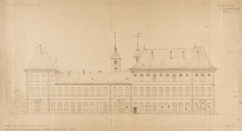 En souvenir de Faverney. L'Ancien couvent de Faverney. Grande aile du Midi, 1898. © Région Bourgogne-Franche-Comté, Inventaire du patrimoine