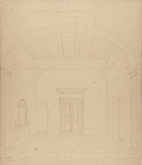 Le Préau [aile est, vestibule dit le préau, au sud], [1898]. © Région Bourgogne-Franche-Comté, Inventaire du patrimoine