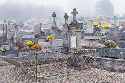Vue partielle du cimetière. © Région Bourgogne-Franche-Comté, Inventaire du patrimoine