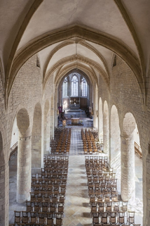 La nef en direction du choeur depuis la tribune. © Région Bourgogne-Franche-Comté, Inventaire du patrimoine La nef en direction du choeur depuis la tribune. © Région Bourgogne-Franche-Comté, Inventaire du patrimoine