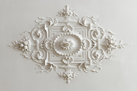 Décor du plafond du vestibule. © Région Bourgogne-Franche-Comté, Inventaire du patrimoine