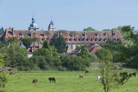 Vue générale rapprochée depuis le sud.  © Région Bourgogne-Franche-Comté, Inventaire du patrimoine
