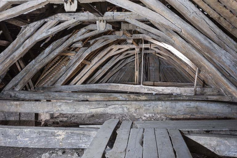 Autre vue de la charpente. © Région Bourgogne-Franche-Comté, Inventaire du patrimoine Autre vue de la charpente. © Région Bourgogne-Franche-Comté, Inventaire du patrimoine