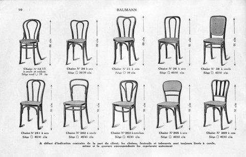 Modèles de chaises. © Région Bourgogne-Franche-Comté, Inventaire du patrimoine