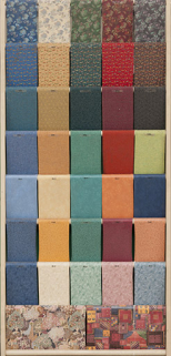 Présentoir d'échantillons pour revêtement de chaises. © Région Bourgogne-Franche-Comté, Inventaire du patrimoine